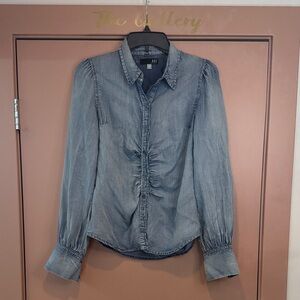 Kut from the Kloth Blue Denim Button Up